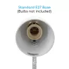 Lampa biurkowa bez źródła światła Biała E27 - 8433325182229