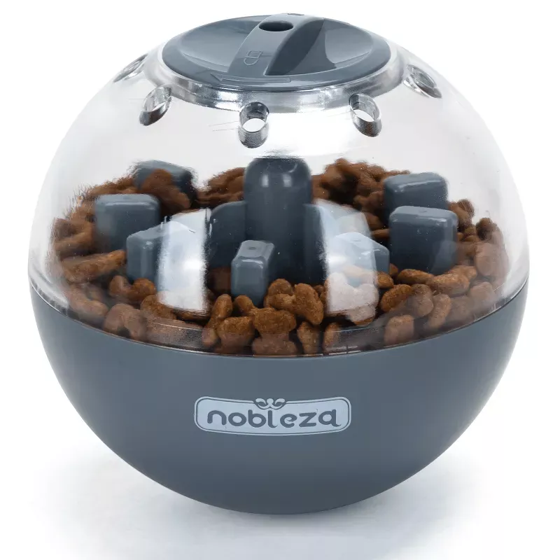 Dozownik smakołyków kulka do zabawy dla kota lub psa φ11CM szary - 8719138228348