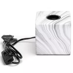 Lampa stołowa E27 kostka imitacja marmuru żarówka nie jest dołączona - 8433325410162