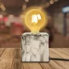 Lampa stołowa E27 kostka imitacja marmuru żarówka nie jest dołączona - 8433325410162