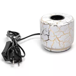 Lampa stołowa E27 kolumna imitacja marmuru żarówka nie jest dołączona - 8433325410179