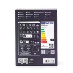 Żarówka G120 smart E27 18W RGBW biała kula Φ120 Bluetooth MESH - 8433325334765