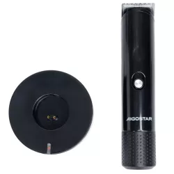 Trymer golarka do włosów zestaw z podstawką 3 ostrzami i grzebieniami - 8433325000028