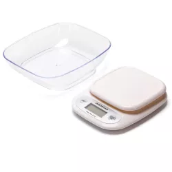 Waga kuchenna do 5 kg / 1g PEYTON z przezroczystą misą do ważenia - 8433325000042