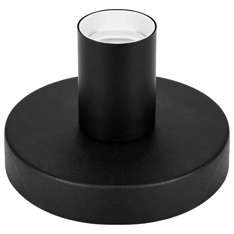 Industrialna lampa biurkowa oprawka do żarówki E27 czarna metalowa - 8433325410148