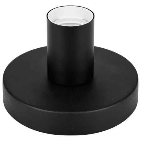 Industrialna lampa biurkowa oprawka do żarówki E27 czarna metalowa - 8433325410148