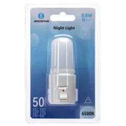 Lampka nocna LED z wyłącznikiem 0.8W 6500K 50lm wykrywanie światła - 8433325411718
