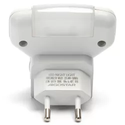 Lampka nocna LED z wyłącznikiem 0.5W 6500K 30lm IP20 wykrywanie nocy - 8433325411725