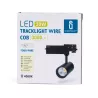 LED Czteroprzewodowe światło szynowe czarne 30W - 8433325199333