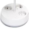 Lampa stołowa biała z listwą zasilającą 3 gniazdka E27 bez żarówki - 8433325415563