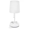 Lampa stołowa z listwą zasilającą 3 gniazdka i 3 USB E27 bez żarówki - 8433325415570
