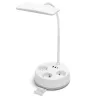 Lampa biurkowa 4.6W 450lm CCT z listwą zasilającą 3 gniazdka i 3 USB - 8433325415600