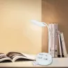 Lampa biurkowa 4.6W 450lm CCT z listwą zasilającą 3 gniazdka i 3 USB - 8433325415600