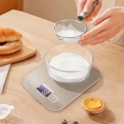 Precyzyjna waga cyfrowa do kuchni 1g do 5kg platforma stal nierdzewna - 8433325418830