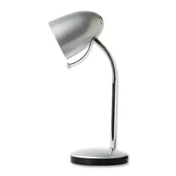 Lampa biurkowa elastyczna H280mm bez źródła światła Srebrna E27/320V - 8433325182236