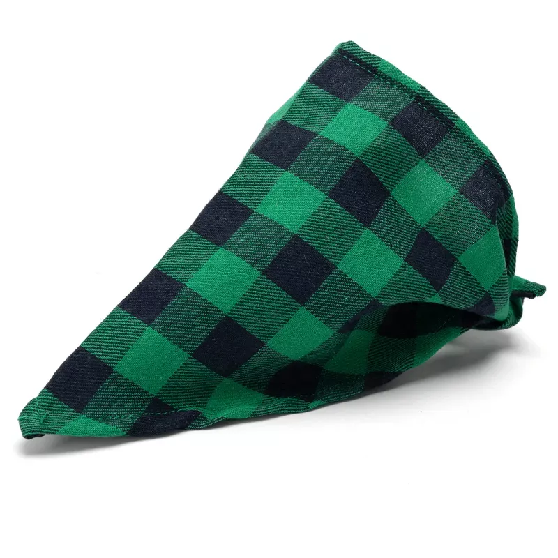 Trójkątny szalik 60x20cm chusta w kratę modny dodatek dla psa lub kota - 8719138226924