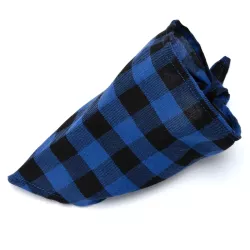 Trójkątny szalik 60x20cm chusta w kratę modny dodatek dla psa lub kota - 8719138226924