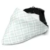 Trójkątny szalik 23x15cm chusta w kratę z obrożą 60cm dla psa lub kota - 8719138226979
