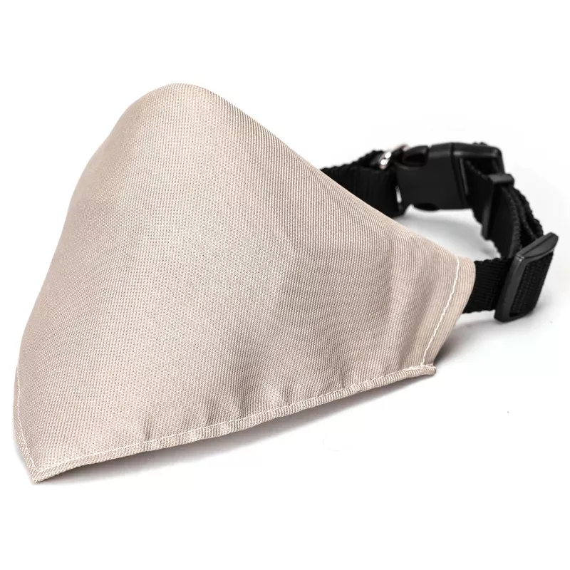 Trójkątny szalik 18x11cm gładka chusta z obrożą 40cm dla psa lub kota - 8719138226993