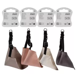 Trójkątny szalik 18x11cm gładka chusta z obrożą 40cm dla psa lub kota - 8719138226993