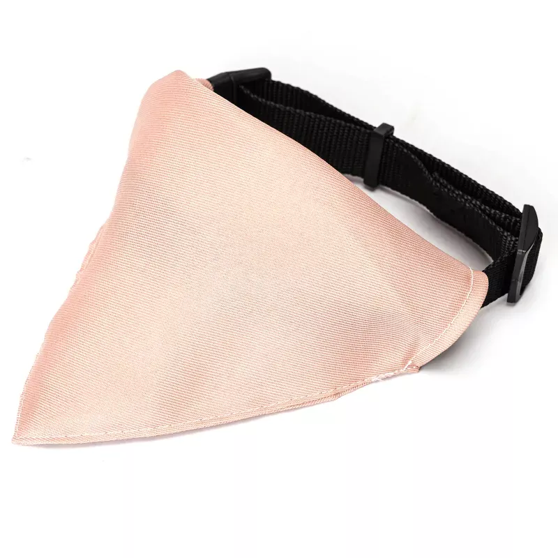 Trójkątny szalik 23x15cm gładka chusta z obrożą 60cm dla psa lub kota - 8719138227013