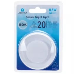 Lampka wtykana 0,6W 6500K LED z czujnikiem nocy do korytarza sypialni - 8433325412135