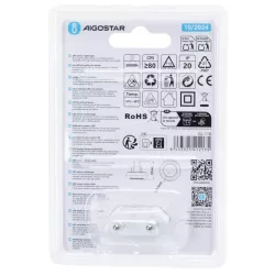 Lampka wtykana 0,6W 6500K LED z czujnikiem nocy do korytarza sypialni - 8433325412135