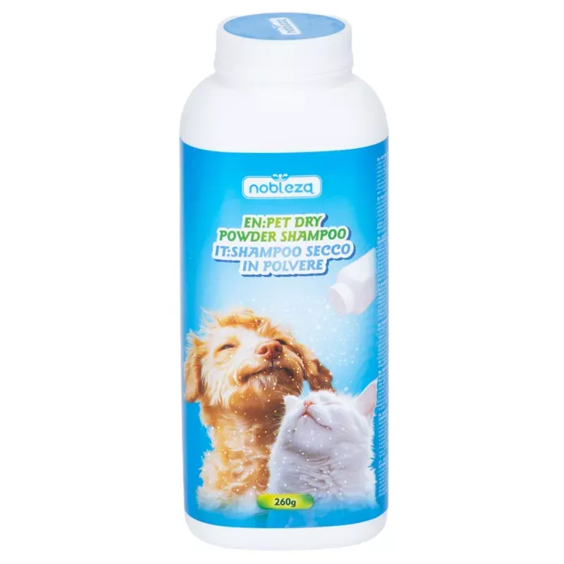 Suchy szampon w proszku dla psa lub kota opakowanie 260g naturalny - 8719138077915