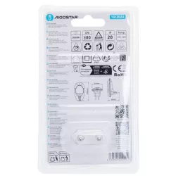 Lampka nocna LED wtykana do gniazdka 230V z włącznikiem 0,6W 3000K - 8433325412111