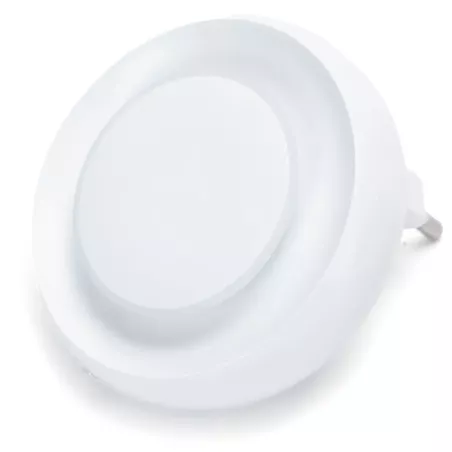 Lampka wtykana 0,6W 3000K LED z czujnikiem nocy do korytarza sypialni - 8433325412128