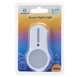 Lampka wtykana do gniazdka z czujnikiem nocy 0,6W 3000K automatyczna - 8433325412142
