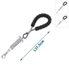 Krótka smycz stalowa linka 37.5cm z sprężyną dla dużych silnych psów - 8719138075393