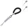 Krótka smycz stalowa linka 39.5cm z sprężyną dla dużych silnych psów - 8719138075409