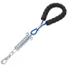 Krótka smycz stalowa linka 39.5cm z sprężyną dla dużych silnych psów - 8719138075409