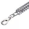 Krótka smycz stalowa linka 39.5cm z sprężyną dla dużych silnych psów - 8719138075409
