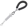Krótka smycz stalowa linka 40.5cm z sprężyną dla dużych silnych psów - 8719138075416