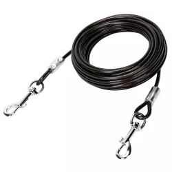 Linka 3m stalowa smycz mocny długi kabel do wiązania psów 0.5cm - 8719138075454