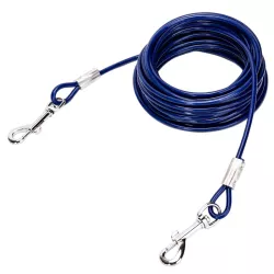 Linka 3m stalowa smycz mocny długi kabel do wiązania psów 0.5cm - 8719138075454