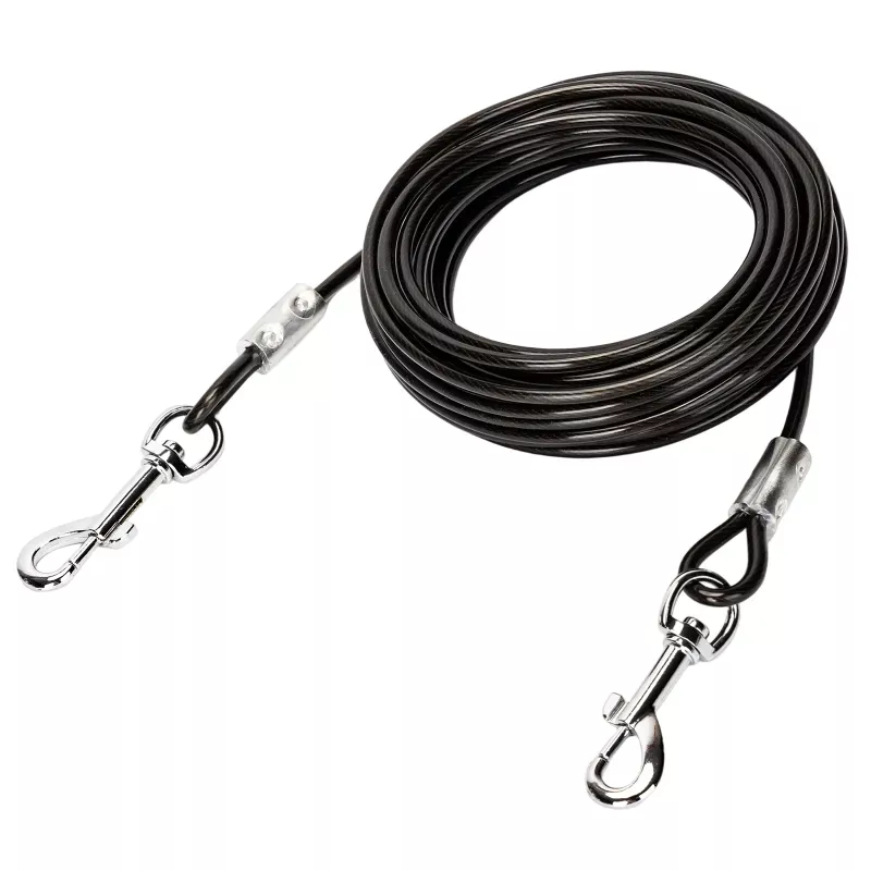 Linka 6m stalowa smycz mocny długi kabel do wiązania psów 0.5cm - 8719138075485