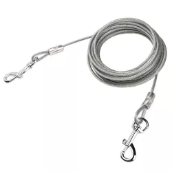 Linka 6m stalowa smycz mocny długi kabel do wiązania psów 0.5cm - 8719138075485