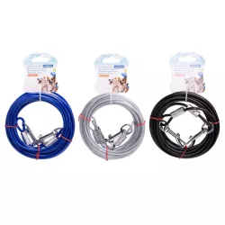 Linka 6m stalowa smycz mocny długi kabel do wiązania psów 0.5cm - 8719138075485