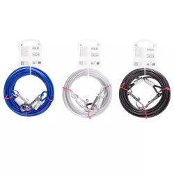 Linka 6m stalowa smycz mocny długi kabel do wiązania psów 0.5cm - 8719138075485