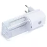 Lampka nocna LED do gniazdka 230V z czujnikiem zmierzchu 0,6W 6500K - 8433325412098