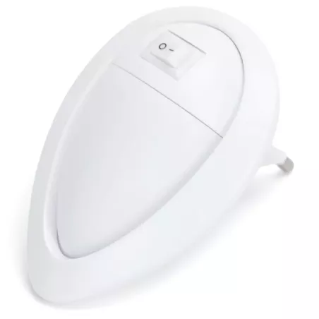Lampka nocna LED ciepła 0.6W/20 lm wtykana do gniazdka z wyłącznikiem - 8433325412104