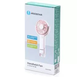 Wentylator ręczny i stołowy ROSA mały 3 cale kompaktowy ładowany z USB - 8433325409722