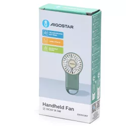 Ręczny wentylator 3,2 cala zasilany akumulatorowo z karabińczykiem - 8433325409739