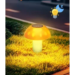 Duży grzyb solarny muchomor 17x19cm do ogrodu z ciepłym światłem - 8433325404000