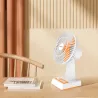 Mały wentylator biurkowy USB 3 prędkości, wydajny i cichy do użytku - 8433325409784