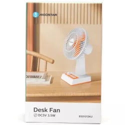 Mały wentylator biurkowy USB 3 prędkości, wydajny i cichy do użytku - 8433325409784