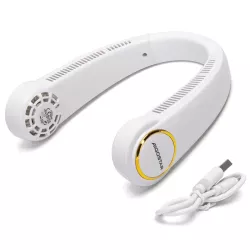 Wentylator na szyję mini wiatrak chłodzący 3 prędkości nawiewu 5V/USB - 8433325409791